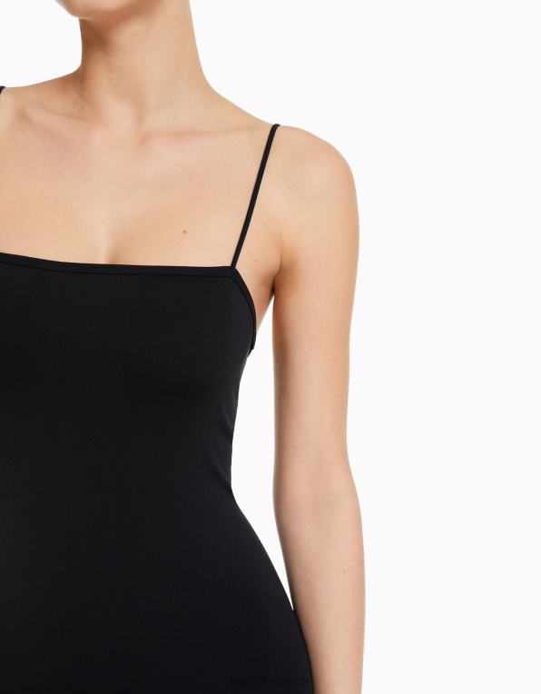 ženy Bershka bezešvá cyklistická kombinéza s hranatým výstřihem P884457 oblečení výhradní