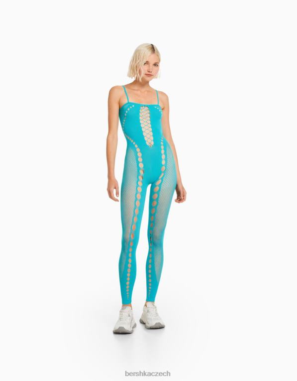 ženy Bershka bezešvá kombinéza P88441874 oblečení tyrkysový
