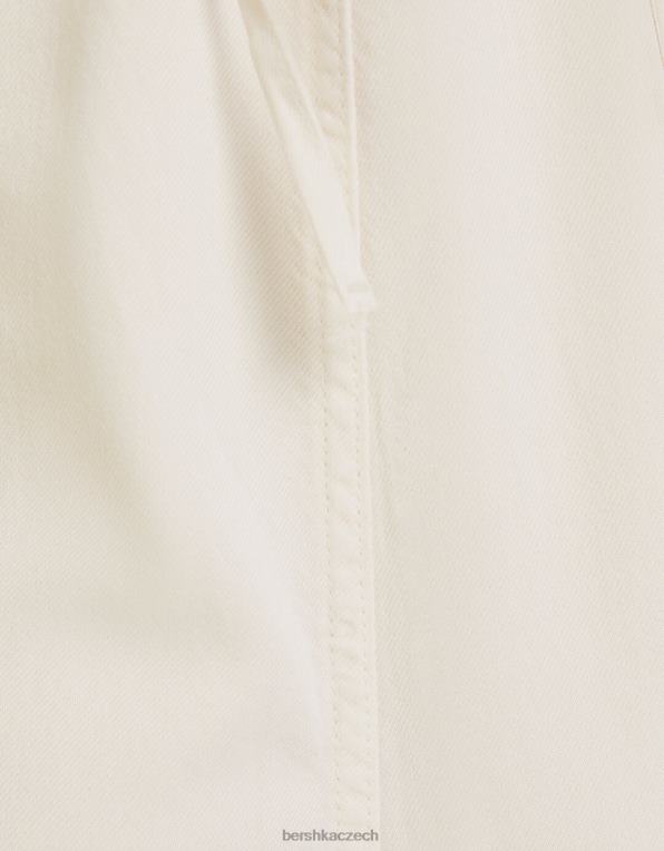 ženy Bershka páskový džínový overal P884485 oblečení krém