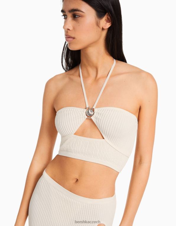 ženy Bershka Nový P88442036 oblečení bílý