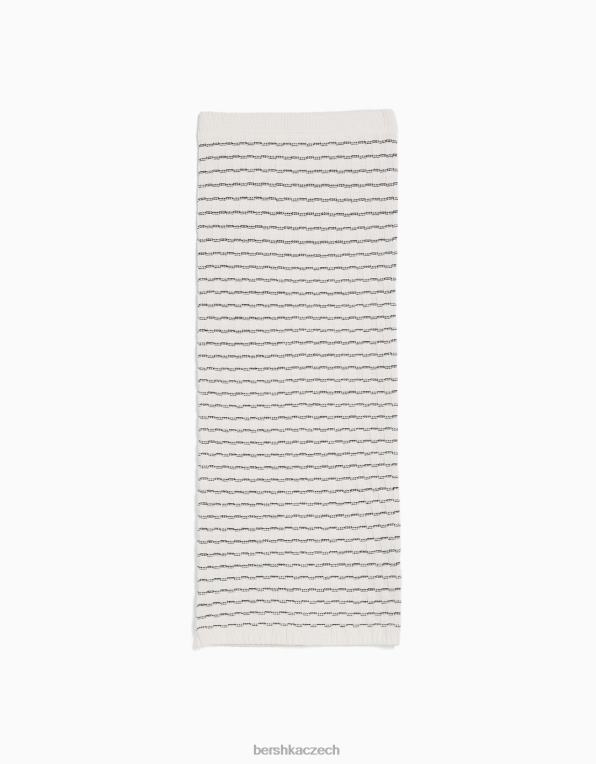 ženy Bershka pletený komplet top a sukně P8844986 oblečení bílý
