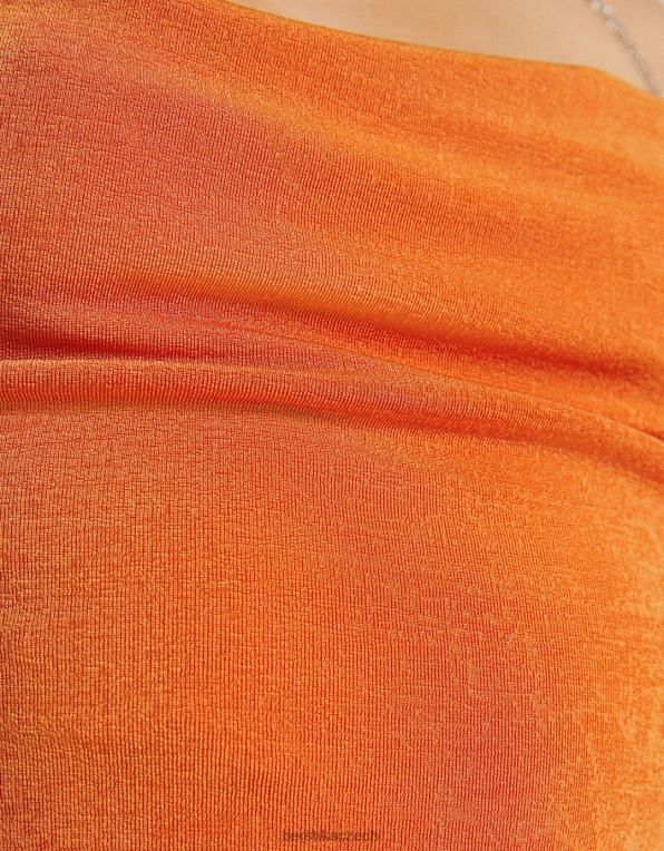 ženy Bershka zavazovací šátek s kamínky P88442033 oblečení korál