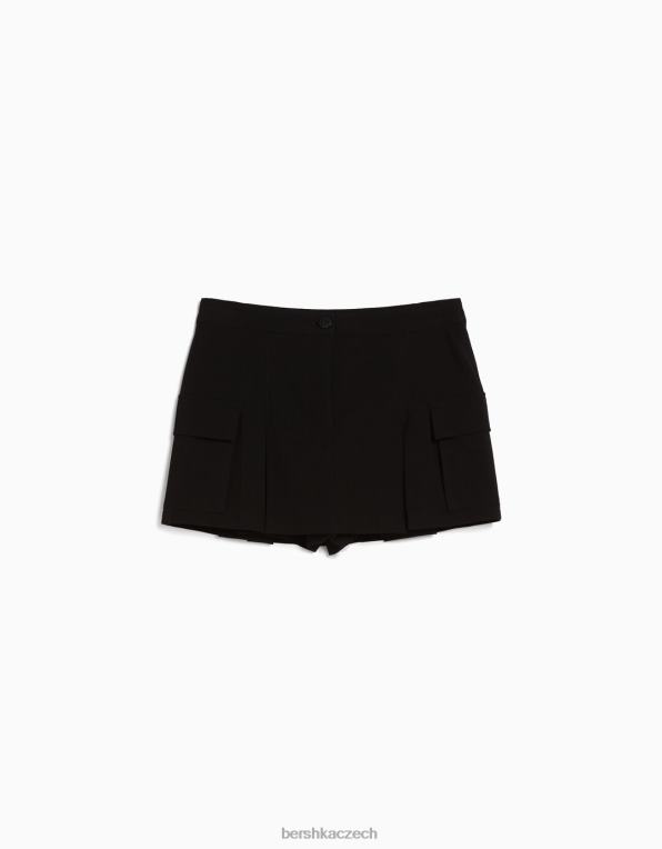 ženy Bershka zkrácený sako a sukně na míru P88442012 oblečení Černá
