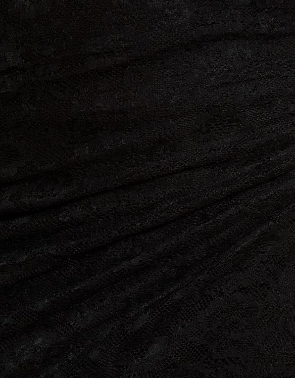 ženy Bershka krajkové minišaty mimo ramena P8844131 oblečení Černá