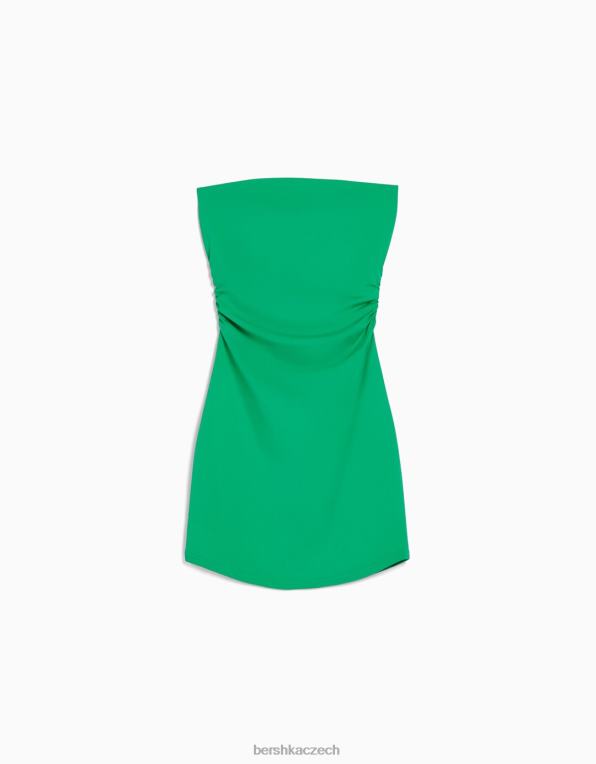 ženy Bershka minišaty mimo ramena P884451 oblečení zelená