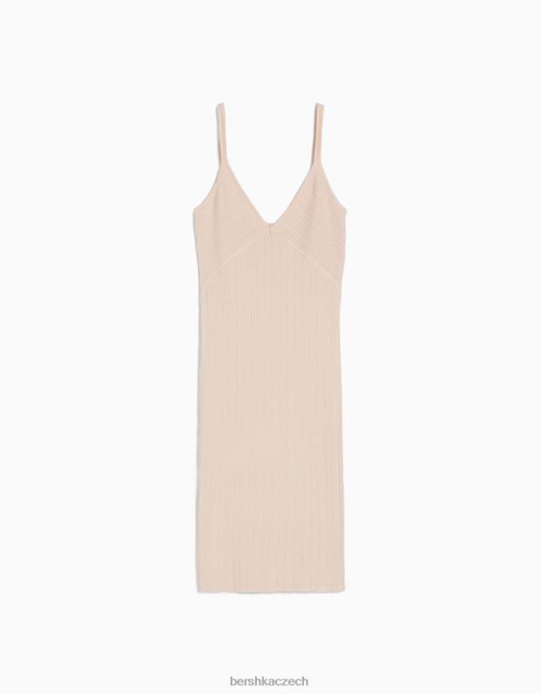 ženy Bershka minišaty na ramínka P88444095 oblečení růžový