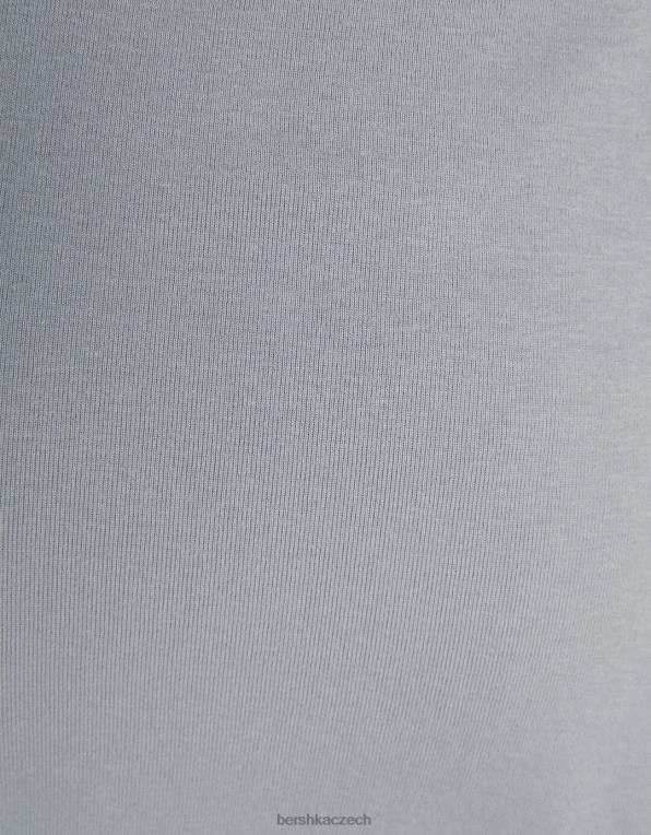 ženy Bershka mini šaty s dlouhým rukávem P8844144 oblečení tmavošedý