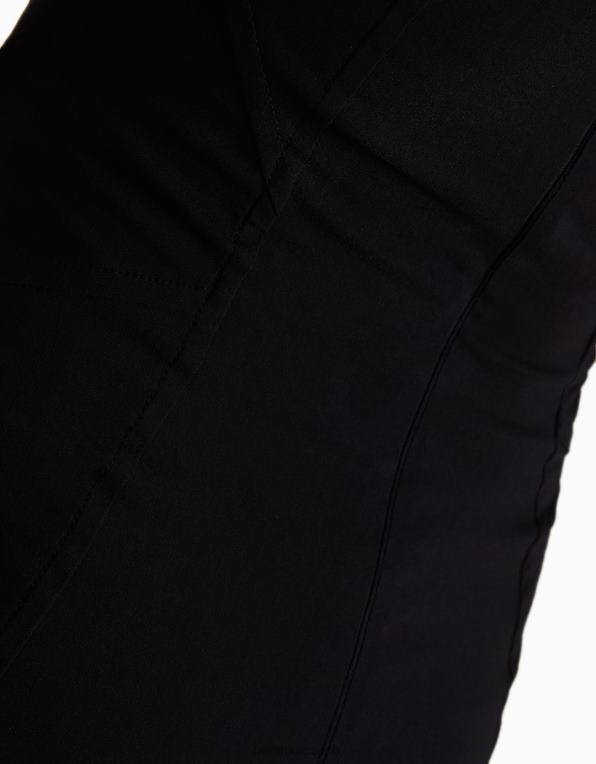 ženy Bershka minišaty se švy mimo ramena P8844132 oblečení Černá