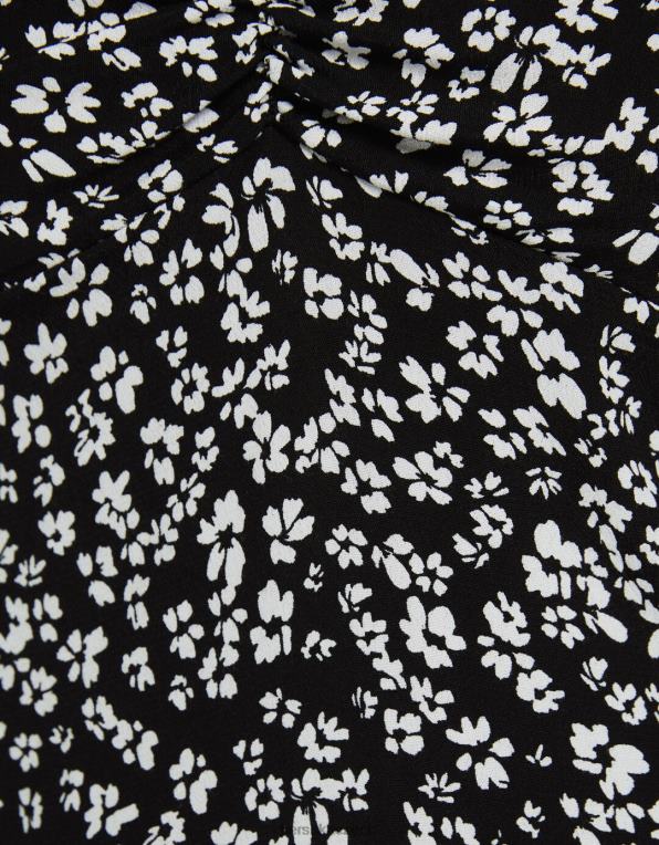 ženy Bershka objemné mini šaty s krátkým rukávem P8844225 oblečení Černá