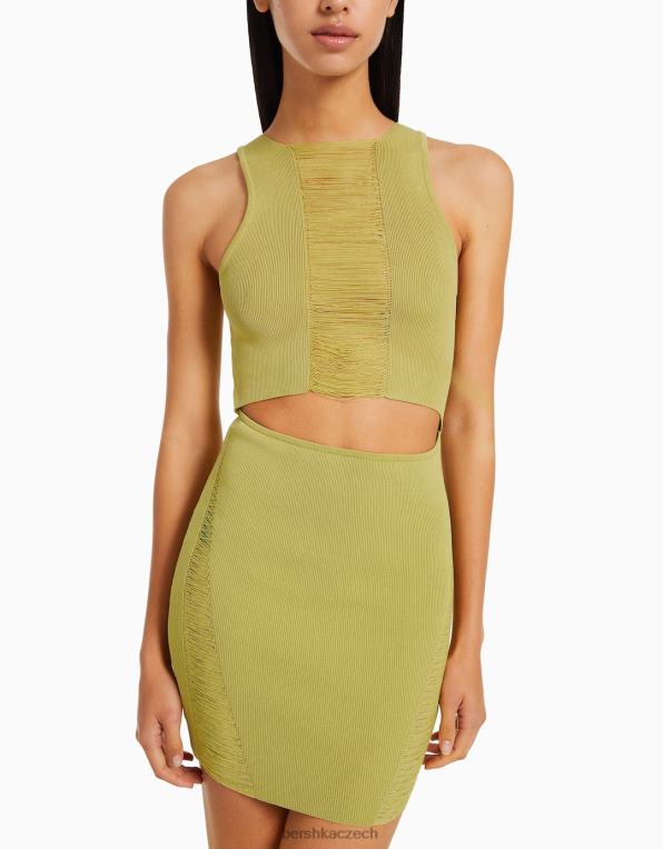 ženy Bershka otevřené minišaty bez rukávů P8844120 oblečení jiný