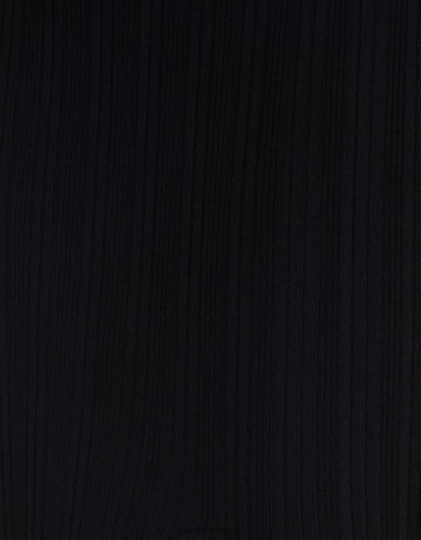 ženy Bershka pletené midi šaty bez rukávů P8844974 oblečení Černá