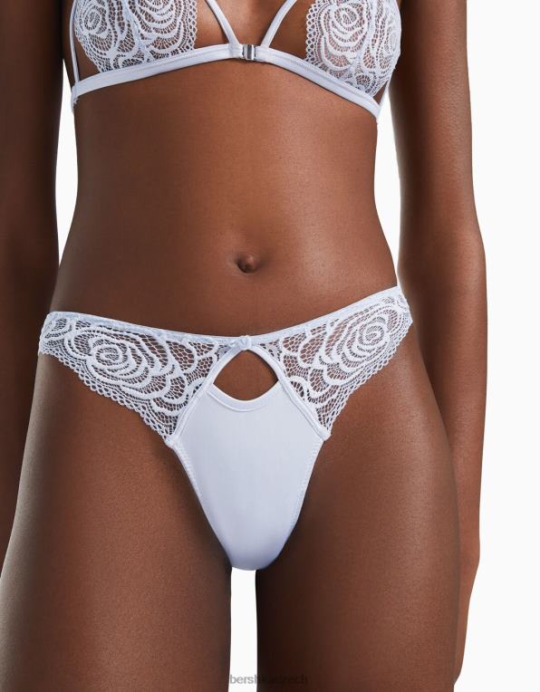 ženy Bershka brazilské slipy s vykrojenými detaily P88441758 oblečení modrý