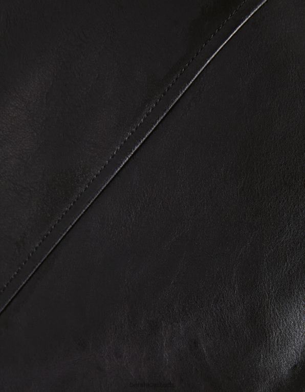 ženy Bershka motorkářská bunda z umělé kůže P88441094 oblečení jiný