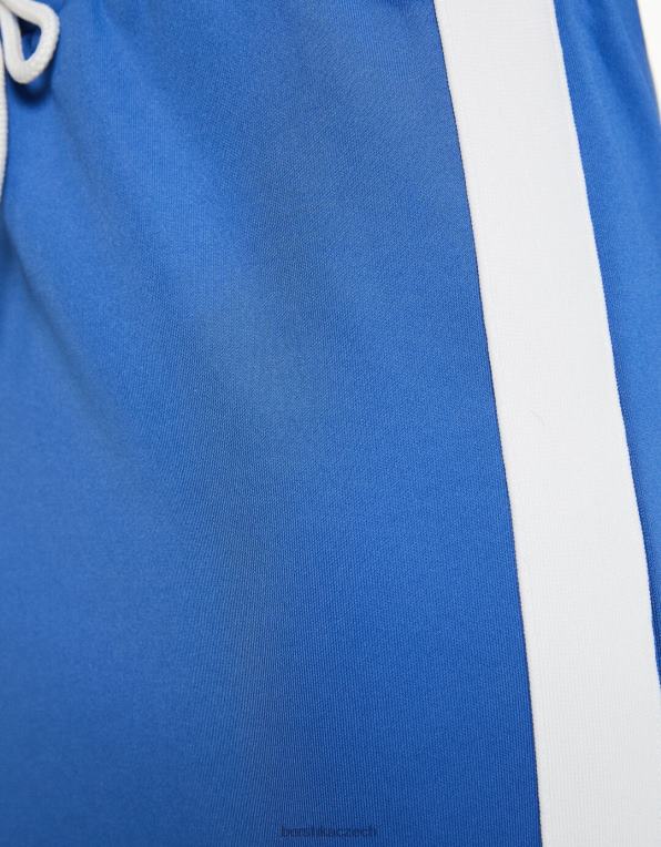 ženy Bershka sportovní mikina se zipem a bočními pruhy P88441238 oblečení modrý