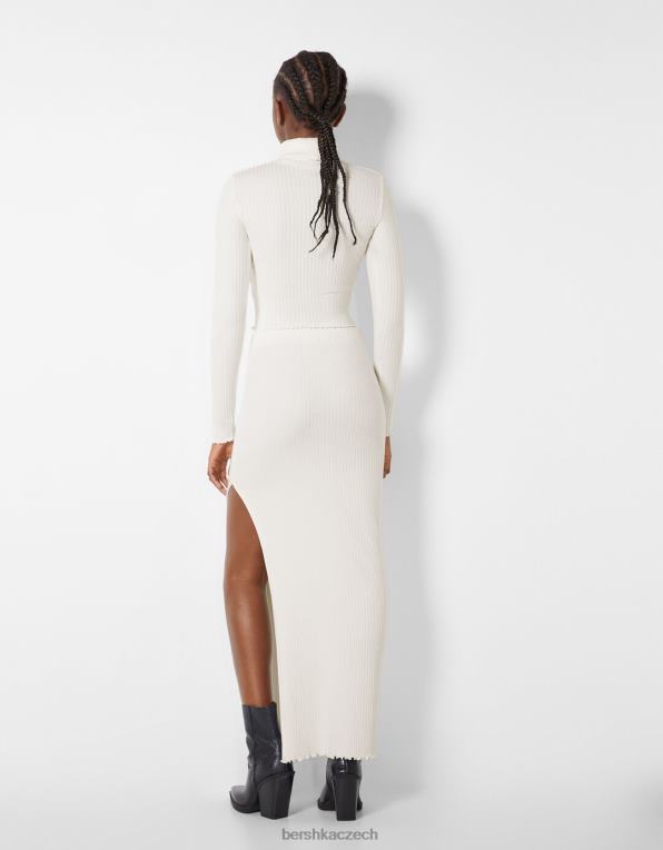 ženy Bershka rolák P88441014 oblečení krém