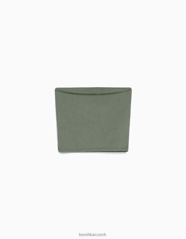 ženy Bershka bandeau top P8844664 oblečení khaki