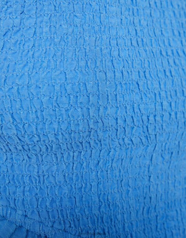 ženy Bershka ohlávka s detailem zavazování a řasenou gumou P8844891 oblečení modrý