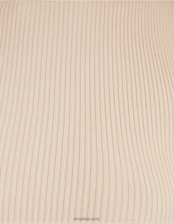 ženy Bershka pletený top bez rukávů P8844885 oblečení písek