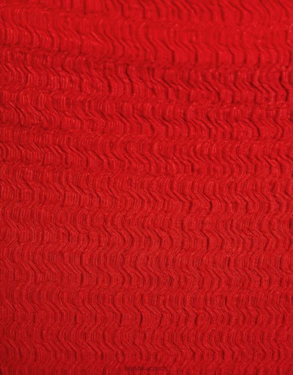 ženy Bershka rustikální bandeau top P8844857 oblečení korál