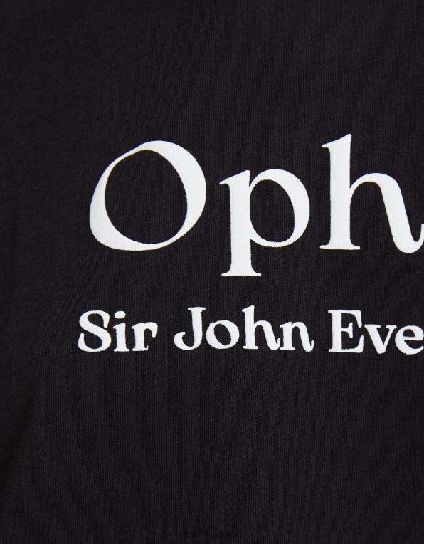 ženy Bershka art series print tričko s krátkým rukávem P8844446 oblečení Černá