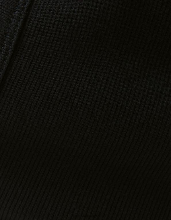 ženy Bershka žebrované tílko P8844607 oblečení Černá