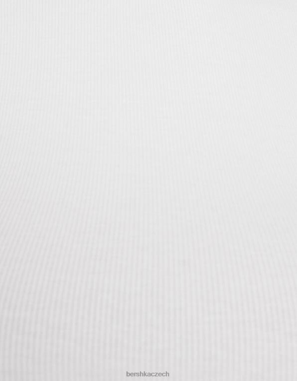 ženy Bershka tílko P8844393 oblečení bílý