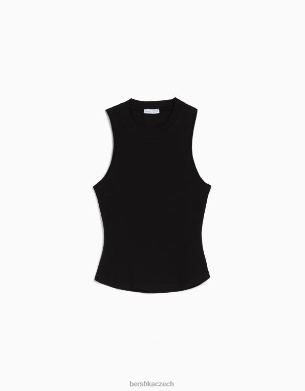 ženy Bershka tílko P8844394 oblečení Černá