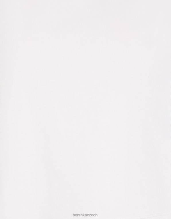 ženy Bershka tílko P8844456 oblečení špinavě bílé