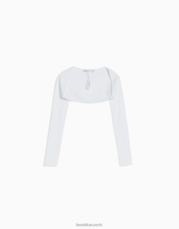 ženy Bershka základní ohřívače paží P8844390 oblečení bílý