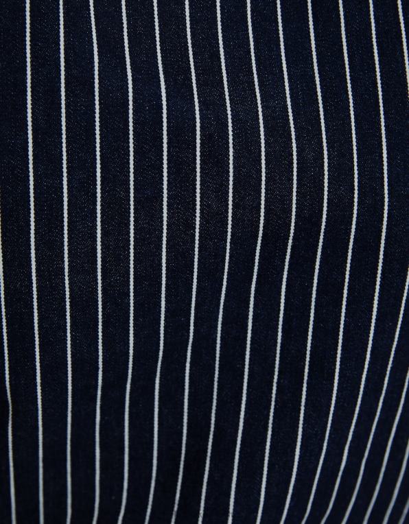 ženy Bershka proužkovaná džínová vesta P8844864 oblečení jiný