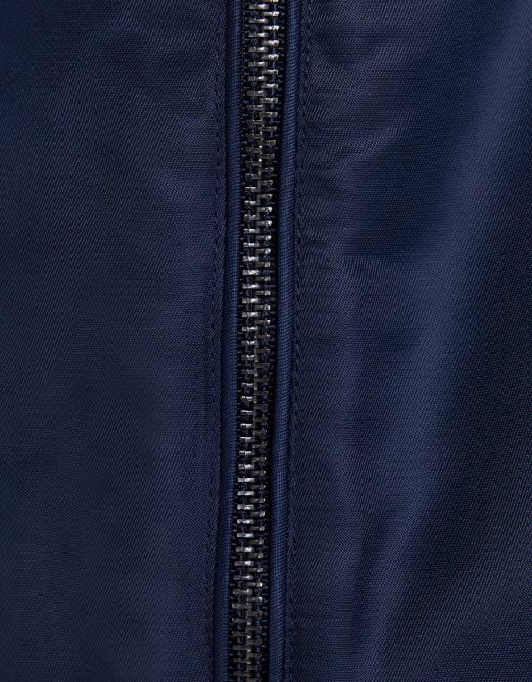 ženy Bershka zkrácená bomber vesta s kapucí P88441171 oblečení námořnictvo